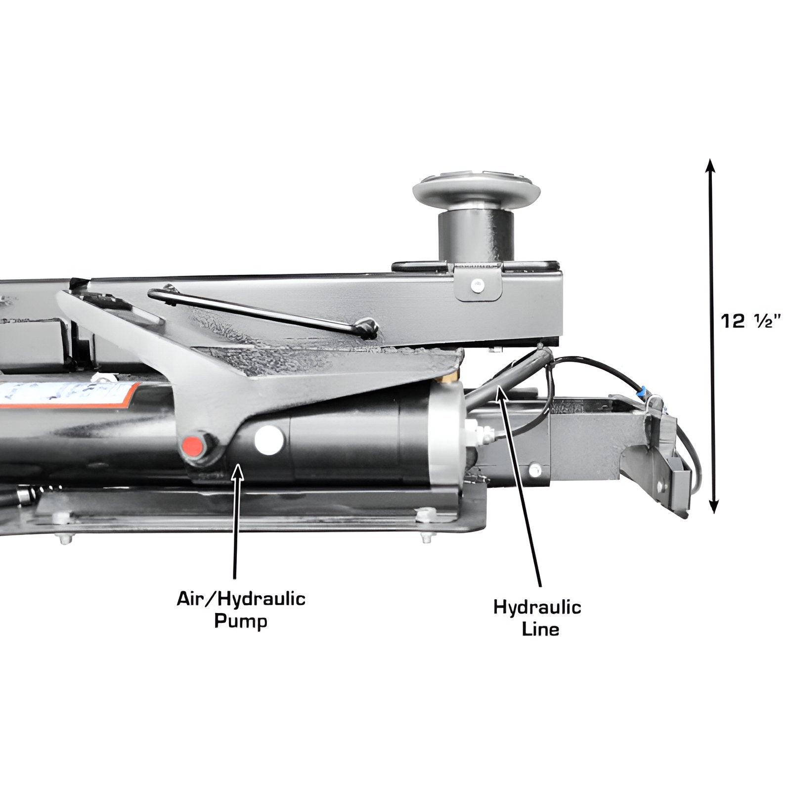 Platinum RJ7000 7,000lb Rolling Jack - ALI Certified Hydraulic View
