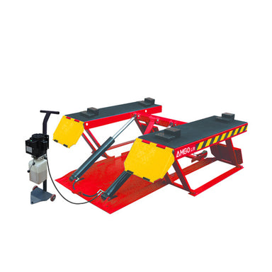 LR10, 5 Ton Low Rise Scissor Lift by Amgo - Side View