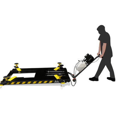 MR06, 6000lb Mid Rise Scissor Lift - Portable Side View