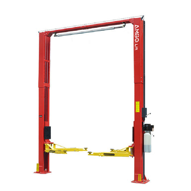 OH-12S, 6 Ton 2 Post Car Lift - Low Profile by Amgo - Front View