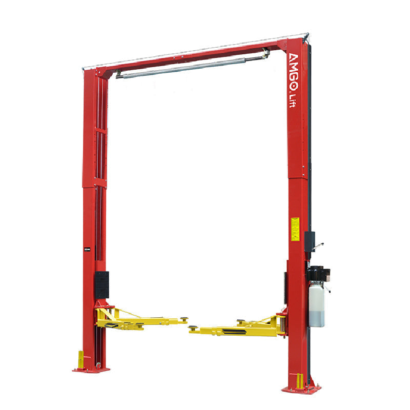 OH-12S, 6 Ton 2 Post Car Lift - Low Profile by Amgo - Front View