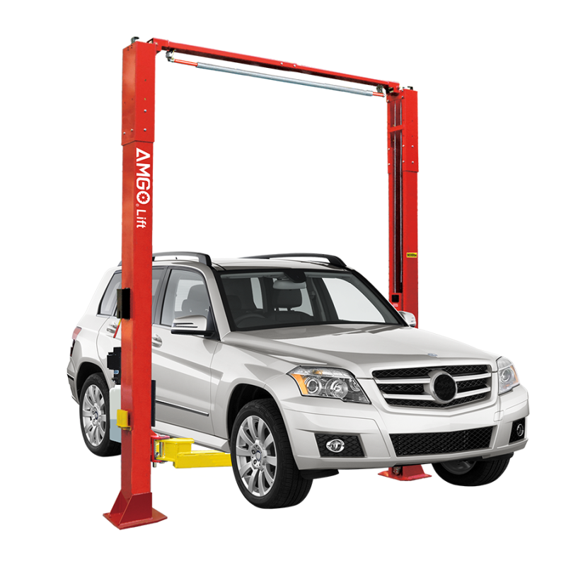 Amgo OHX-10H 2 Post Car Lift - High Lift - Side View