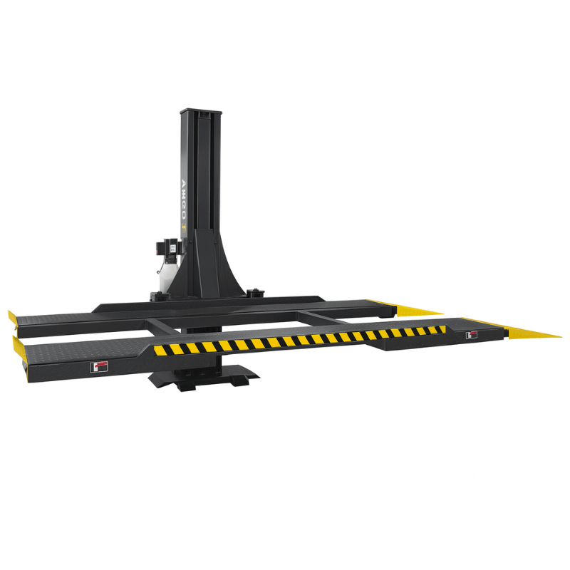 Amgo SPL-6 Single Post Parking Lift Side View
