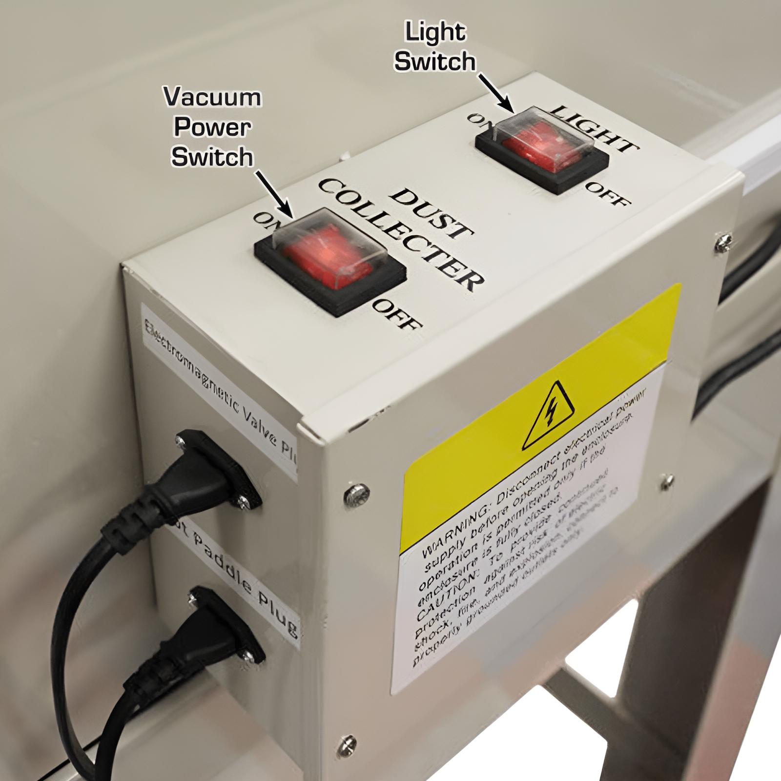 PSBC990 Pressurized Large Sandblast Cabinet w/ Vacuum Switch View