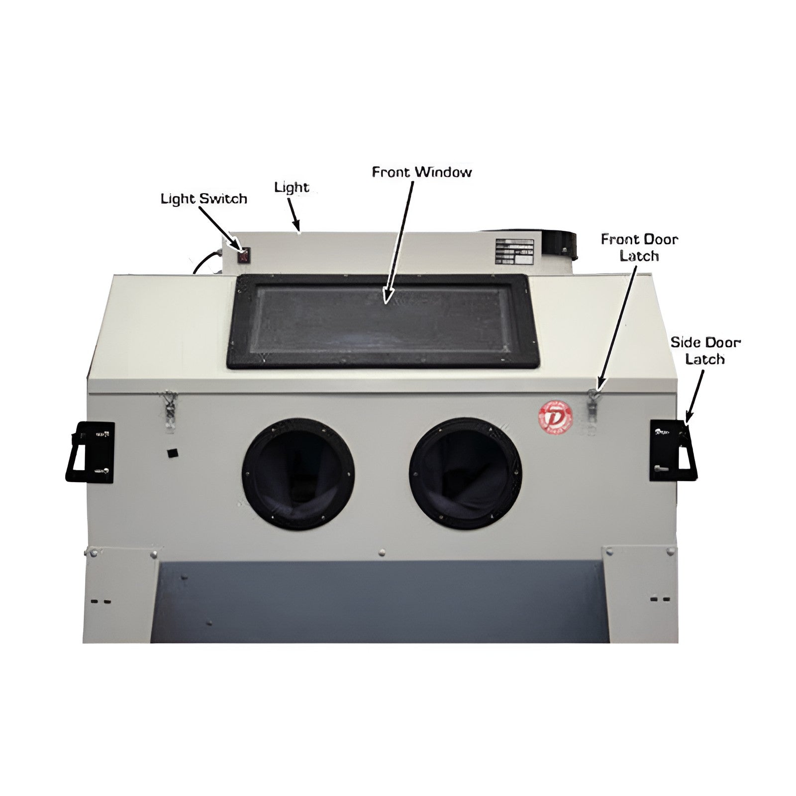 SBC420 Sandblast Cabinet w Vacuum Front View