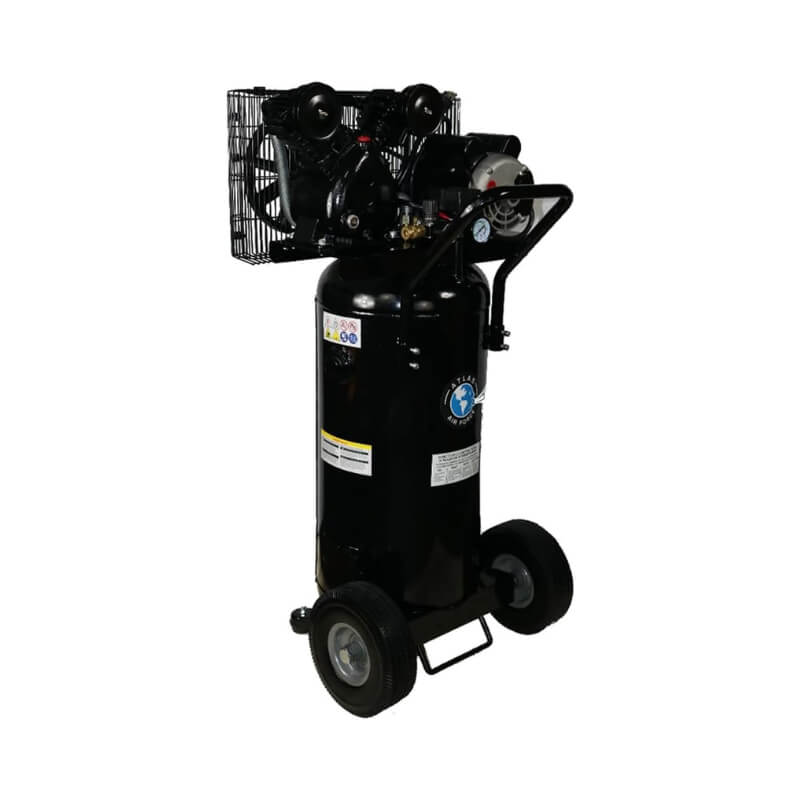 Atlas AF2 Portable 2HP 20 Gallon Air Compressor - Side View
