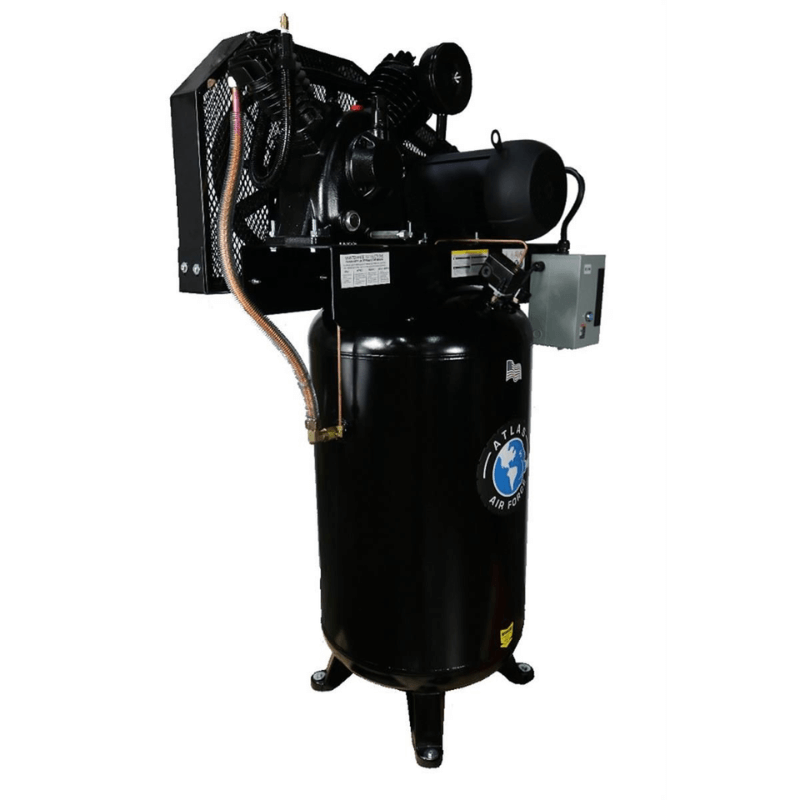 AF9 7.5HP 80 Gallon Air Compressor by Atlas Side View