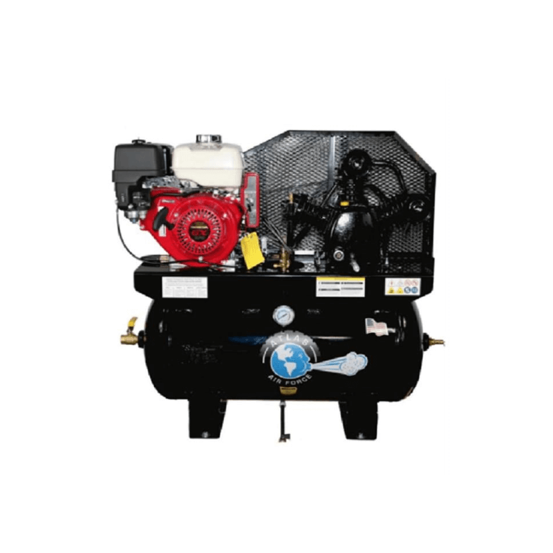 AF9G Gas 9HP 30 Gallon Air Compressor by Atlas Front View