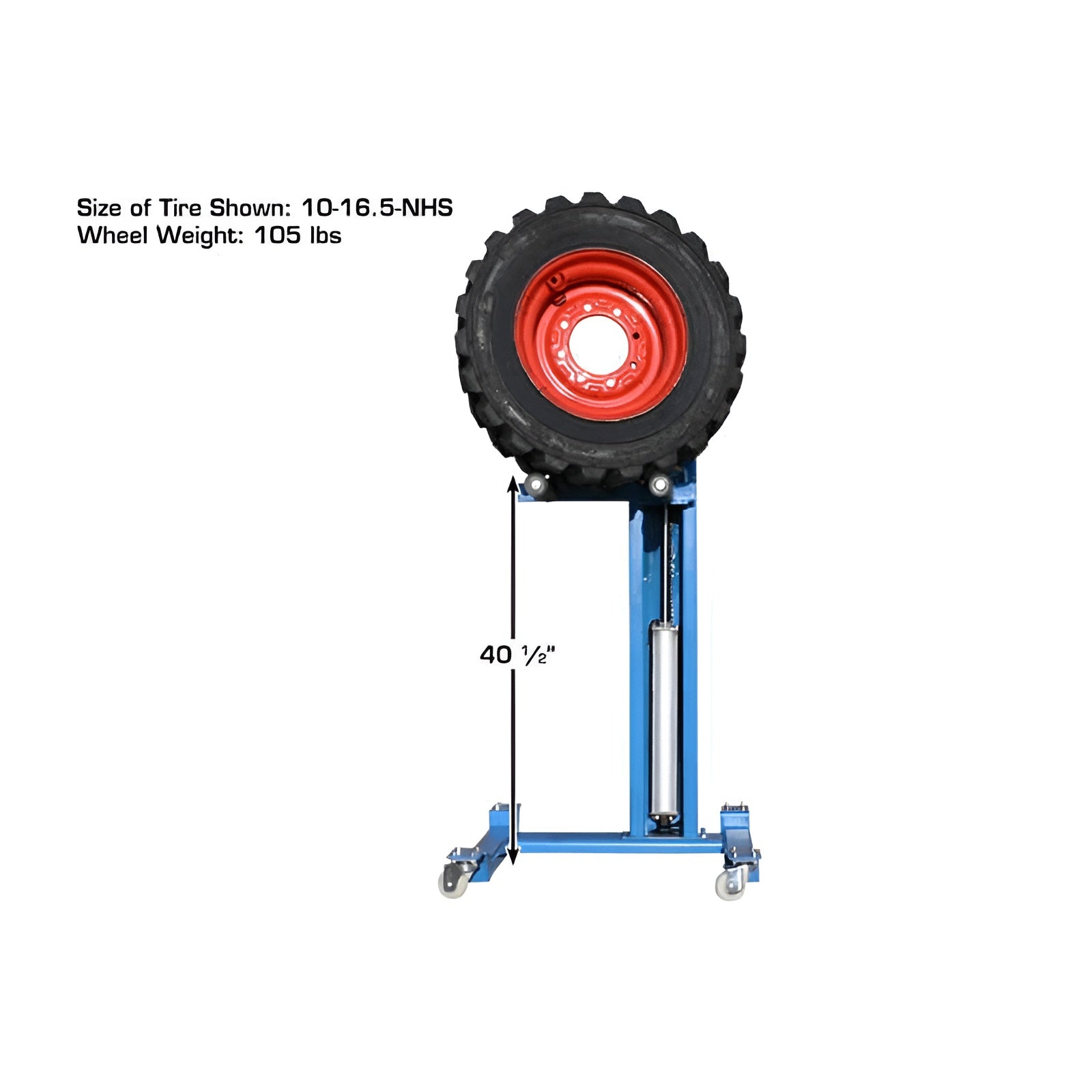ATEATTC-AEZWL-2 Offset Pneumatic Portable Wheel Lift 180 lb. Capacity with Tire High View