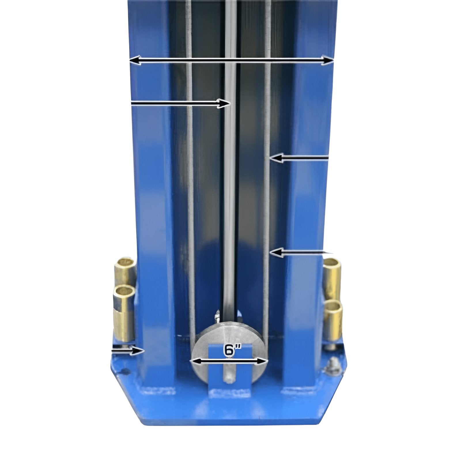 Atlas PV12PX 12,000 lb 2-Post Lift Base View