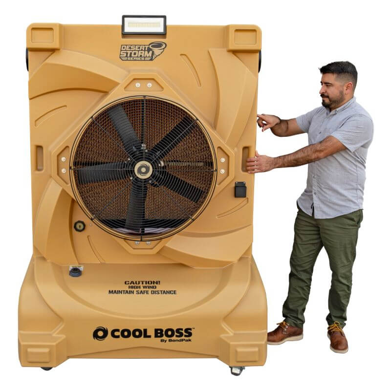 CB-28HV 80 Gallon Portable Air Cooler Desert Storm Series By Cool Boss Front View