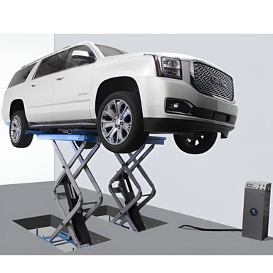 FM9SL 9,000 lb In Ground Lift - Full Rise Side View