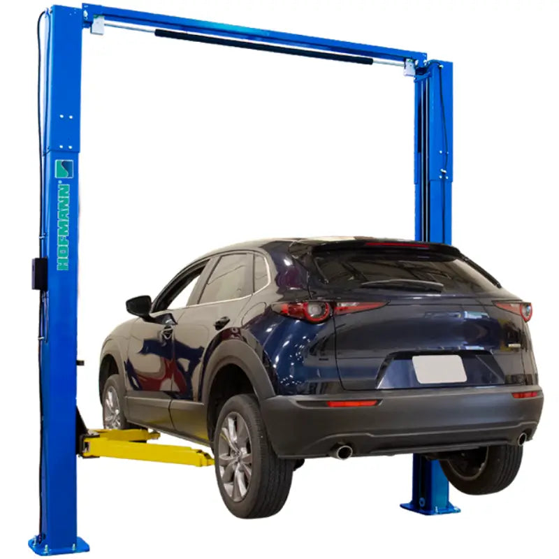 EELR731A 10k Two-Post Automotive Lift by Hofmann Front View back car view