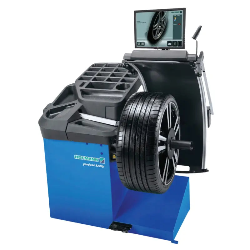GEODYNA 8200p Wheel Balancer with Non-Contact Data Entry by Hofmann Front View
