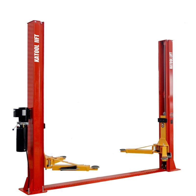 KT-H100, 2 Post Vehicle Lift by Katool Front View