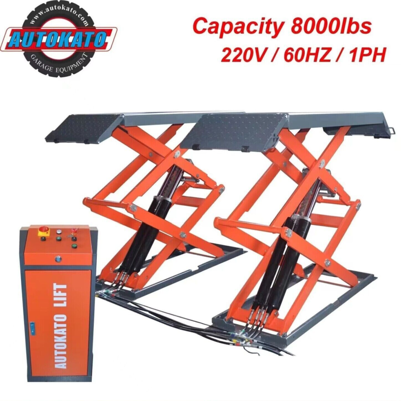 KT-X95 Full-Rise Scissor Lift - Pneumatic Lock by Katool - Front View