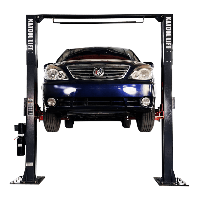 AM120SD 12,000 lbs 2 Post Car Lift Car Lift – Heavy-Duty Auto Lift by Katool Front View