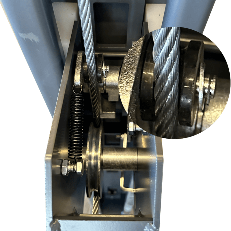 4H850, 4 Post Parking Lift by katool Cable view