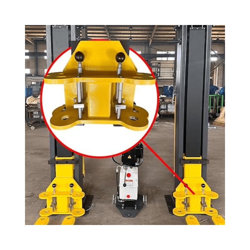 Katool PMRL-200 8,000 lbs Portable 2 Post Lift – Mobile Car Lift Base View