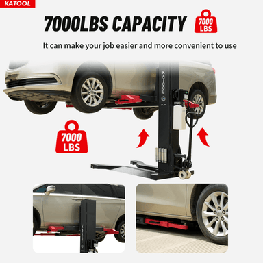 SPL 700 7000 LB Single Post Lift by Katool  7000lbs Capacity