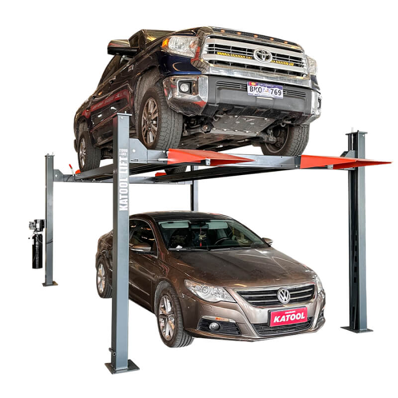 KT-4H110, 4 Post Vehicle Storage Lift 11,000lb by Katool Front View