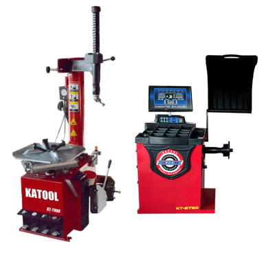 KT-T800 Tire Changer & KT-B750 Wheel Balancer Combo, Complete Shop Solution for Fast, Accurate Tire Service