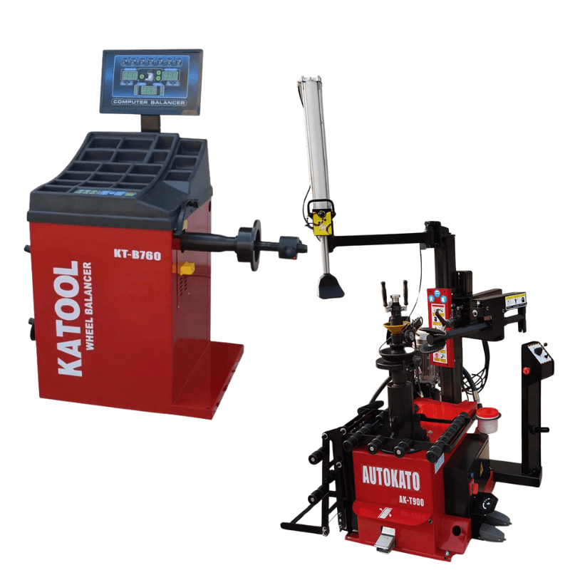 Katool KT-T900 Tire Changer and KT-B760 Wheel Balancer Combo View