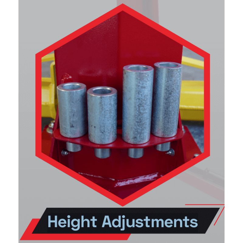 10000lbs Heavy Duty Automotive 2 Post Lift Krebs KB10 Adapters View