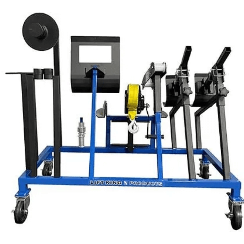 LK5300CB Combo Accessory Rack by Lift King All accessory attach view