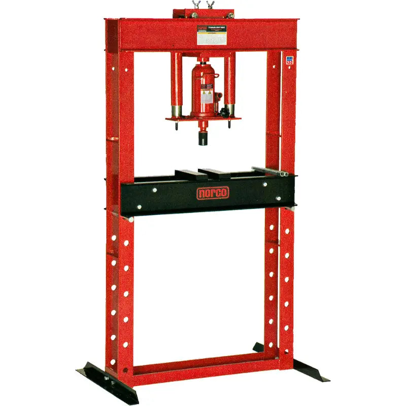 78022E 22 Ton Capacity Hand Pump Operated Shop Press by Norco Side View