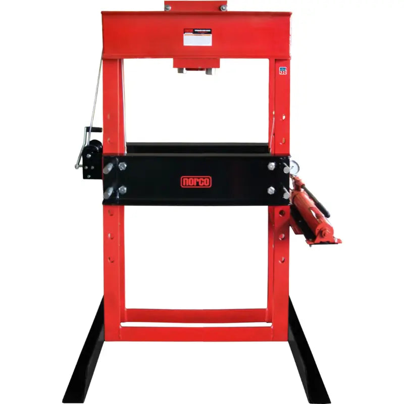 78055A 50 Ton Capacity Hand Pump Operated Shop Press by Norco Front View