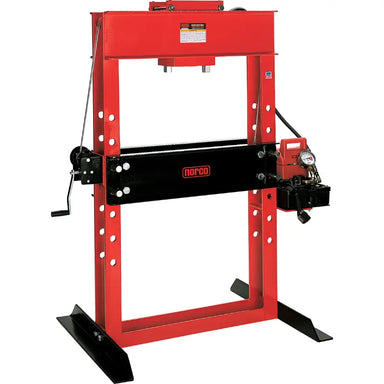 78078 50 Ton Capacity Electro/Hydraulic Pump Operated Shop Press w/ 13 1/4" Stroke by Norco Front View