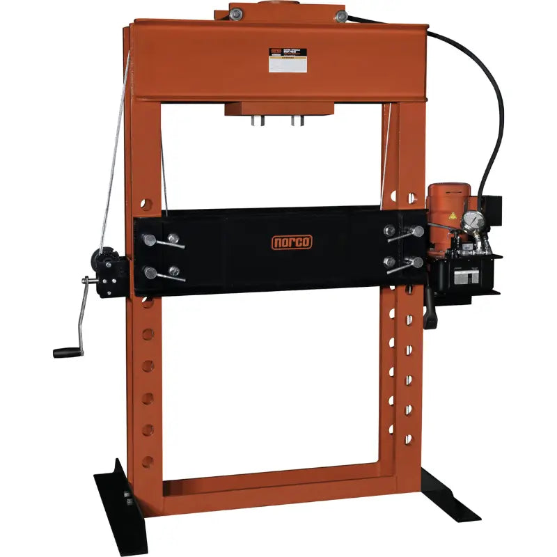 78110C 100 Ton Capacity Electro/Hydraulic Pump Operated Shop Press by Norco Front View