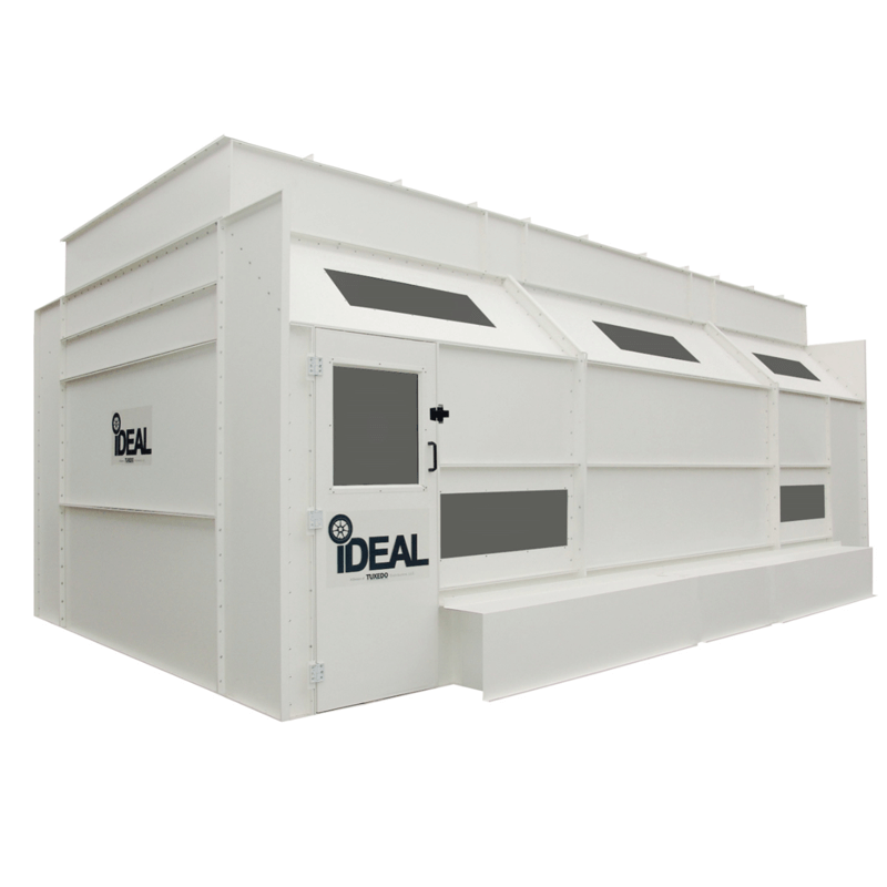 PSB-SDD26B-AK Side Downdraft Paint Booth by Tuxedo - Side View