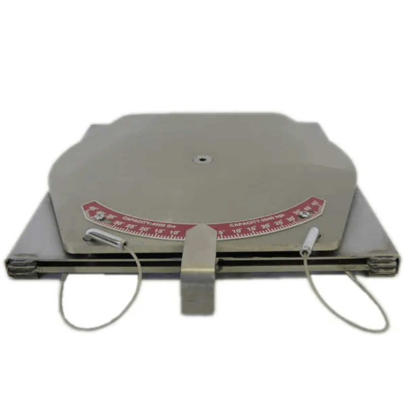 QSP 25-129-P 4500lbs Stainless Steel Turn Plates with Pointer