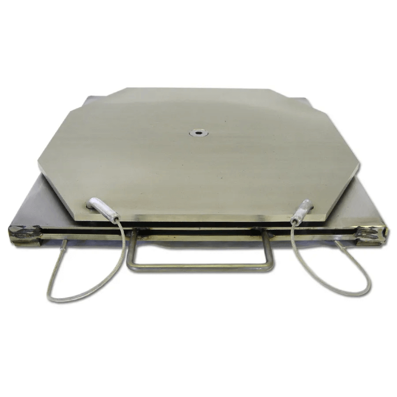 QSP 25-129 4500lbs Stainless Steel Turn Plates with Handles