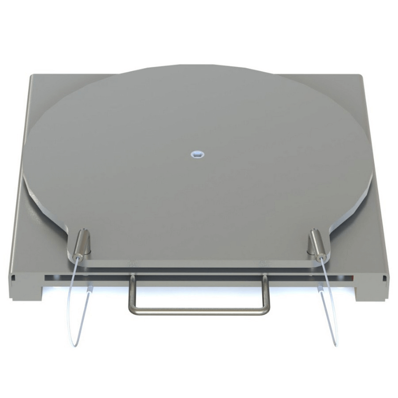 25-152-SS 4500lbs Stainless Steel Turn Plates with Handles by QSP