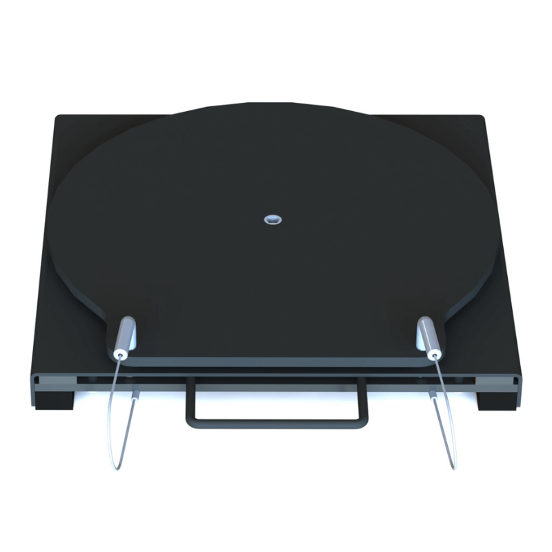 25-152 4500lbs Passenger Mild Steel Turn Plates (BLACK) by QSP