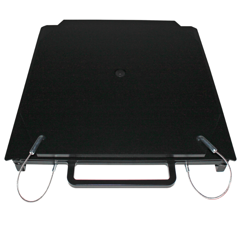 25-24-B Heavy-Duty Truck Turn Plates with Handle by QSP Upper angle view with handles