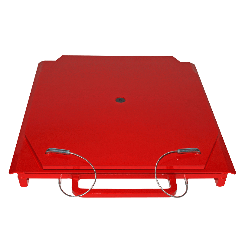 QSP 25-24 Heavy-Duty Truck Turn Plates with Handles (RED)