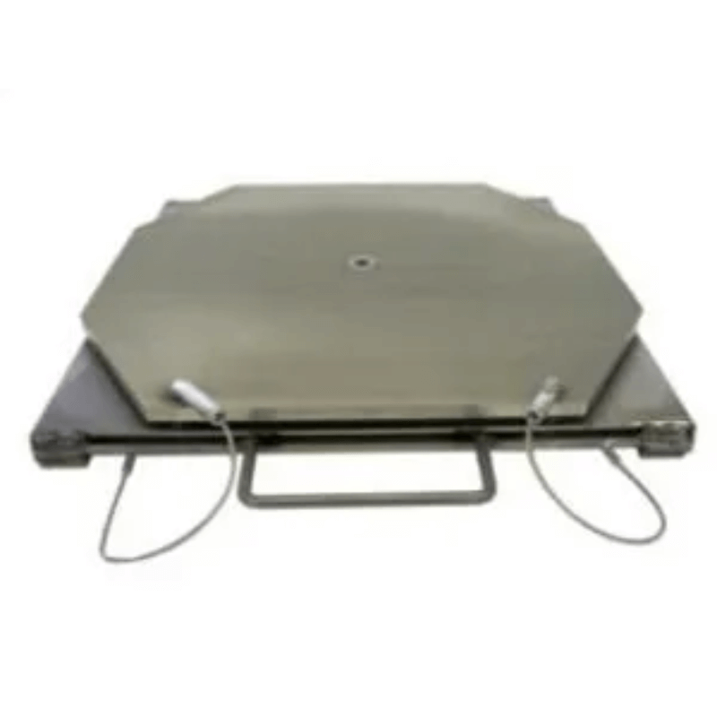 25-500 4500lbs Capacity Stainless Steel Turn Plates with Handles by QSP