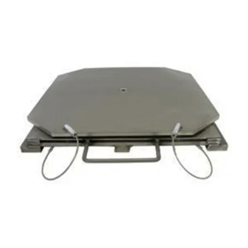 89700 4500lbs Capacity Stainless Steel Turn Plate with Handle by QSP