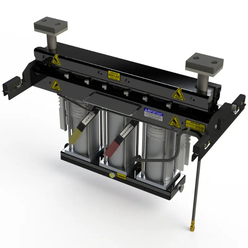 QSP RJ-6000 6,000 lb. Capacity Pneumatic Pivoting Rolling Jack Front View
