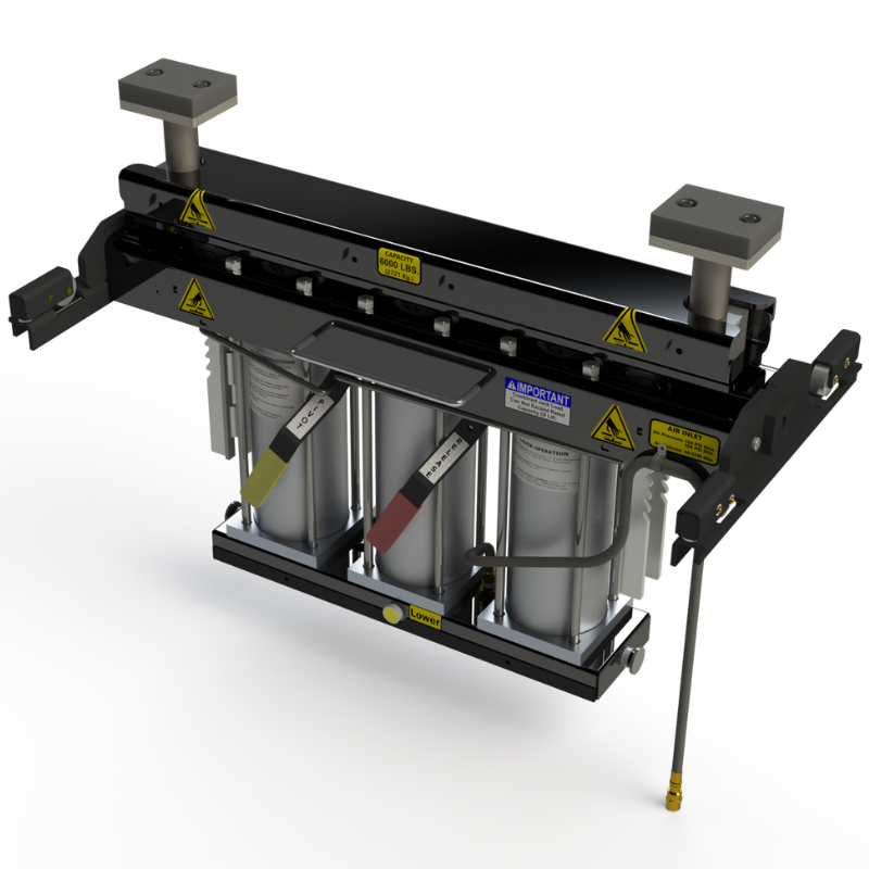 QSP RJ-7000 7,000 lb. Capacity Pneumatic Pivoting Rolling Jack