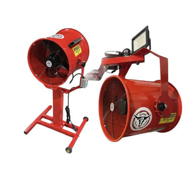 JET BLAST Industrial Floor Fan - High Volume by Super Duty Fans Side View