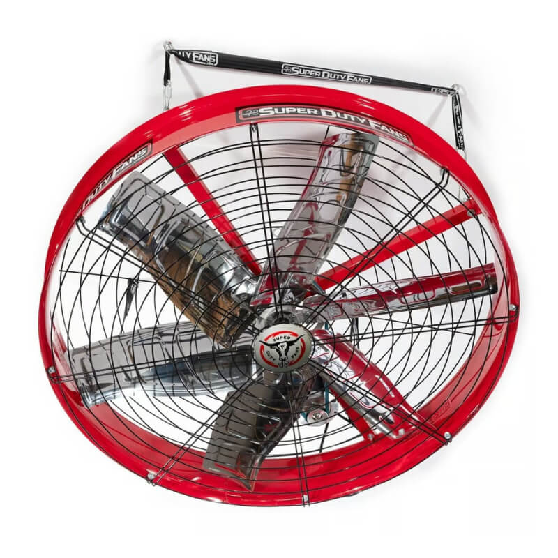 SD5V Ceiling-Mounted Industrial Fan by Super Duty Fans Fan View