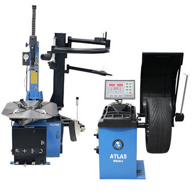 Atlas TC755EZ Tire Changer With WB49-2 PRO Wheel Balancer Combo View