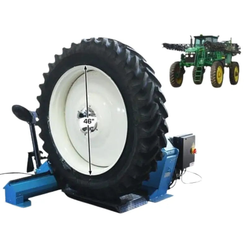 Atlas TTC303 Tire Changer Large Wheel View