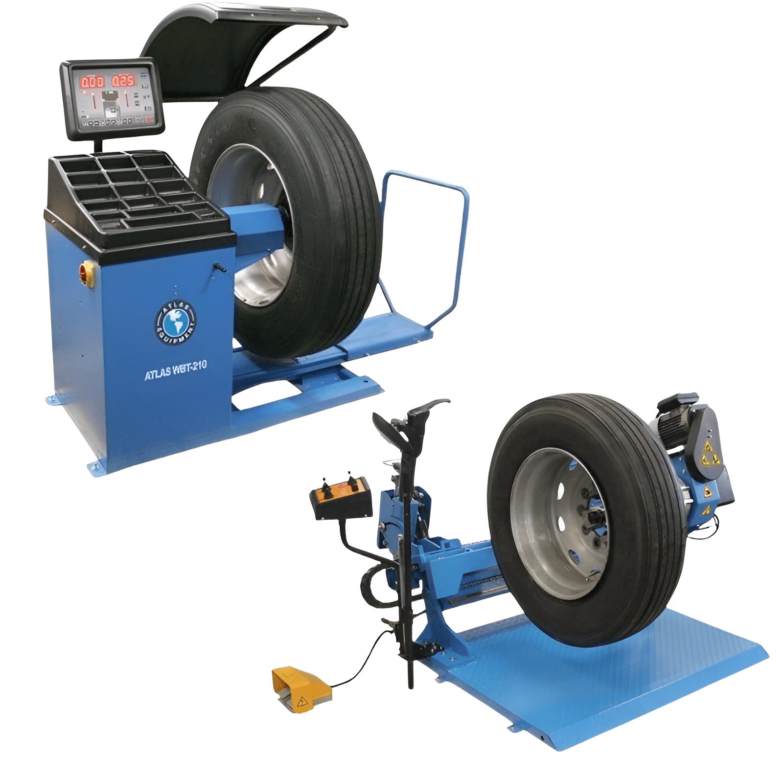 Atlas TTC305A Tire Changer + WBT-210 Wheel Balancer Combo2