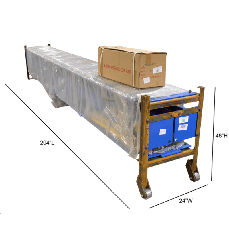 4-Post Lift Titan HD4P-12000 Package and Dimension view